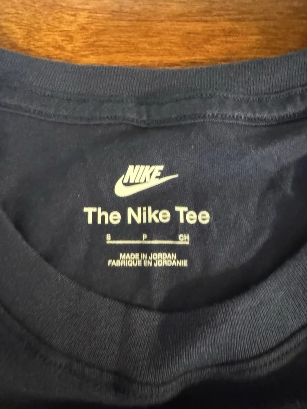 Nike NWT Small Solid Blue 100% Cotton Crewneck Short Sleeve T-Shirt